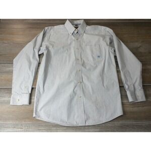 Ariat Pro Series Shirt Mens S Check Button Performance Wicking UV Cowboy Western